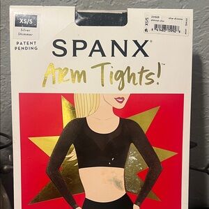 SPANX Silver Shimmer Arm Tights